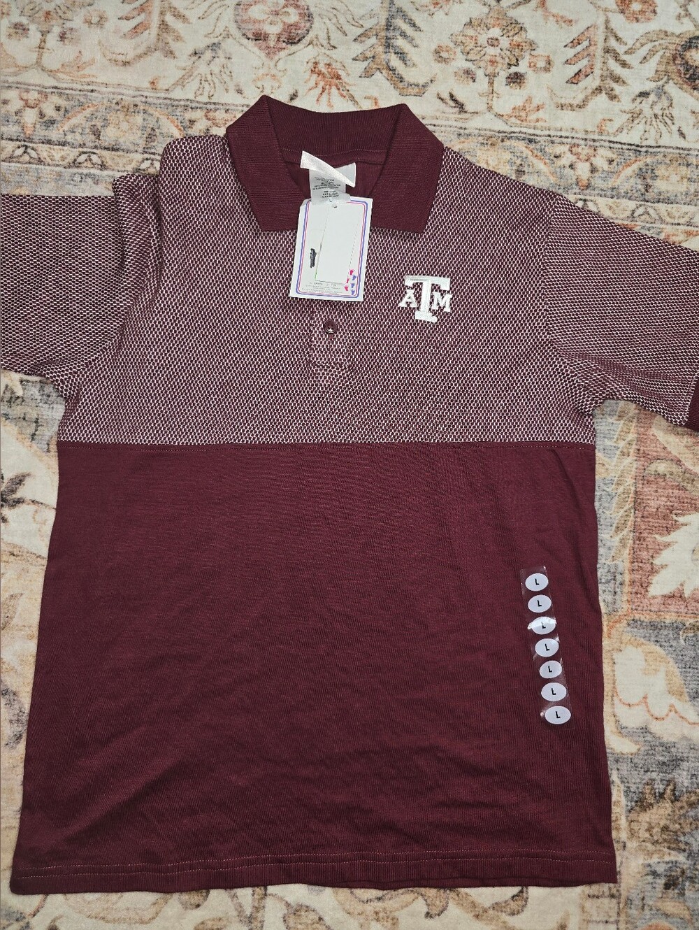 Texas A&M Aggies Kids' Maroon Short Sleeve Polo